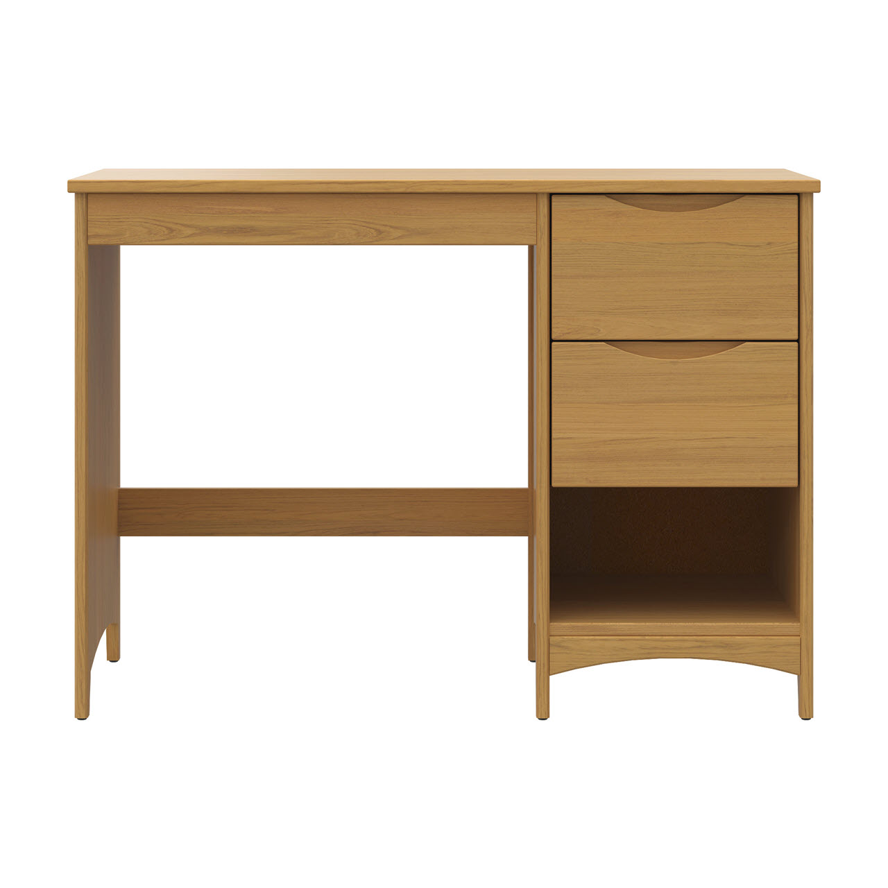 Lowell Pedestal Desk | 2 Drawers - ModuForm Furniture | Molded ...